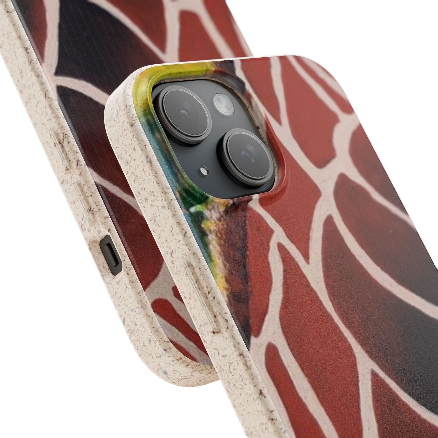 Eco-Friendly Phone Cases, Biodegradable Cases with Giraffe Print, Sustainable