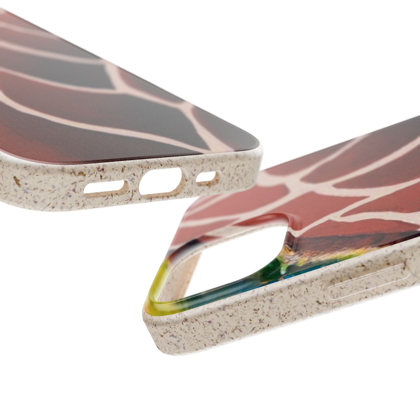 Eco-Friendly Phone Cases, Biodegradable Cases with Giraffe Print, Sustainable