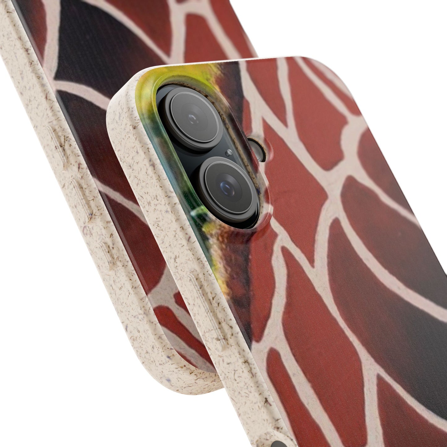 Eco-Friendly Phone Cases, Biodegradable Cases with Giraffe Print, Sustainable