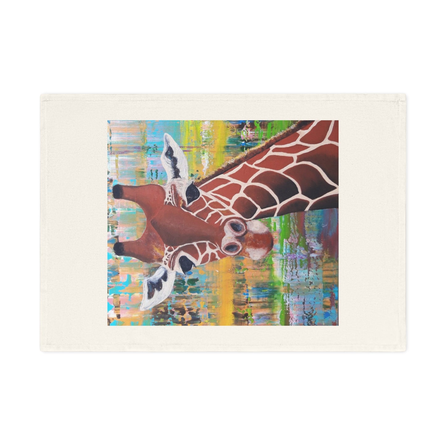 Giraffe Art Eco-Friendly Cotton Tea Towel
