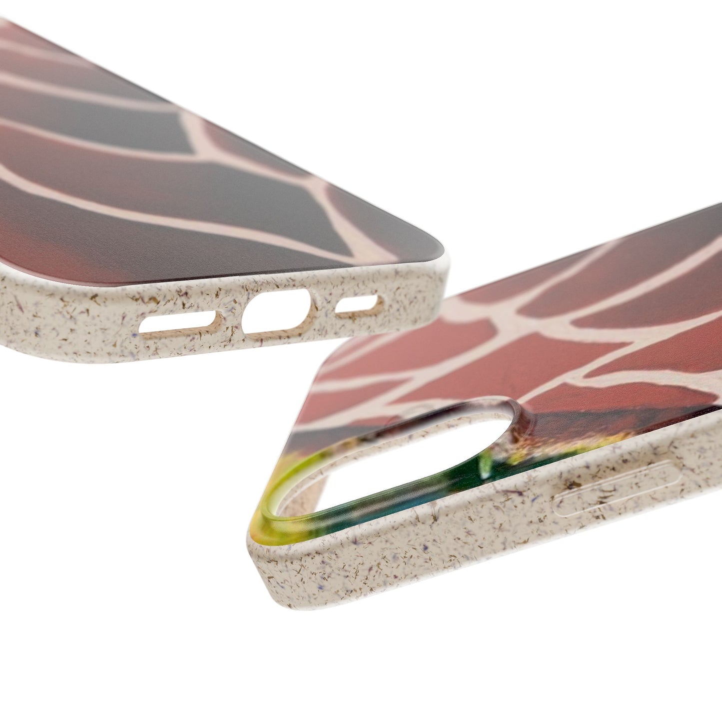 Eco-Friendly Phone Cases, Biodegradable Cases with Giraffe Print, Sustainable