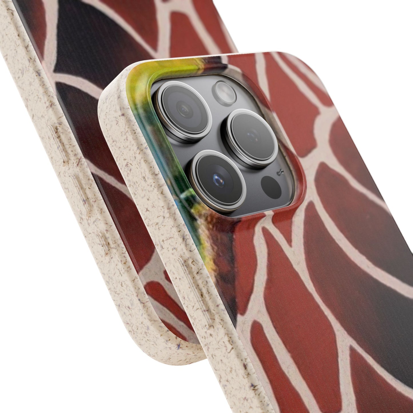 Eco-Friendly Phone Cases, Biodegradable Cases with Giraffe Print, Sustainable