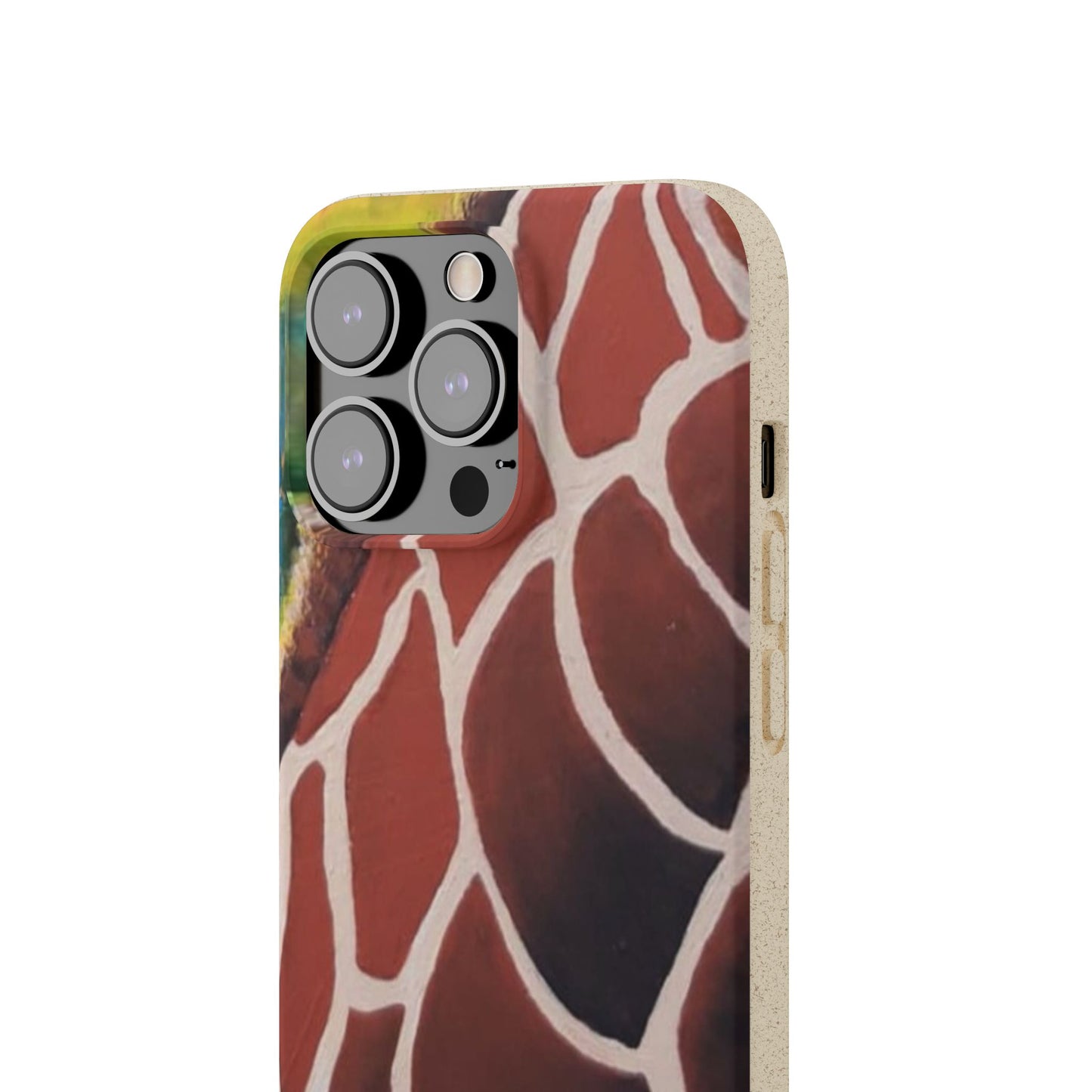 Eco-Friendly Phone Cases, Biodegradable Cases with Giraffe Print, Sustainable