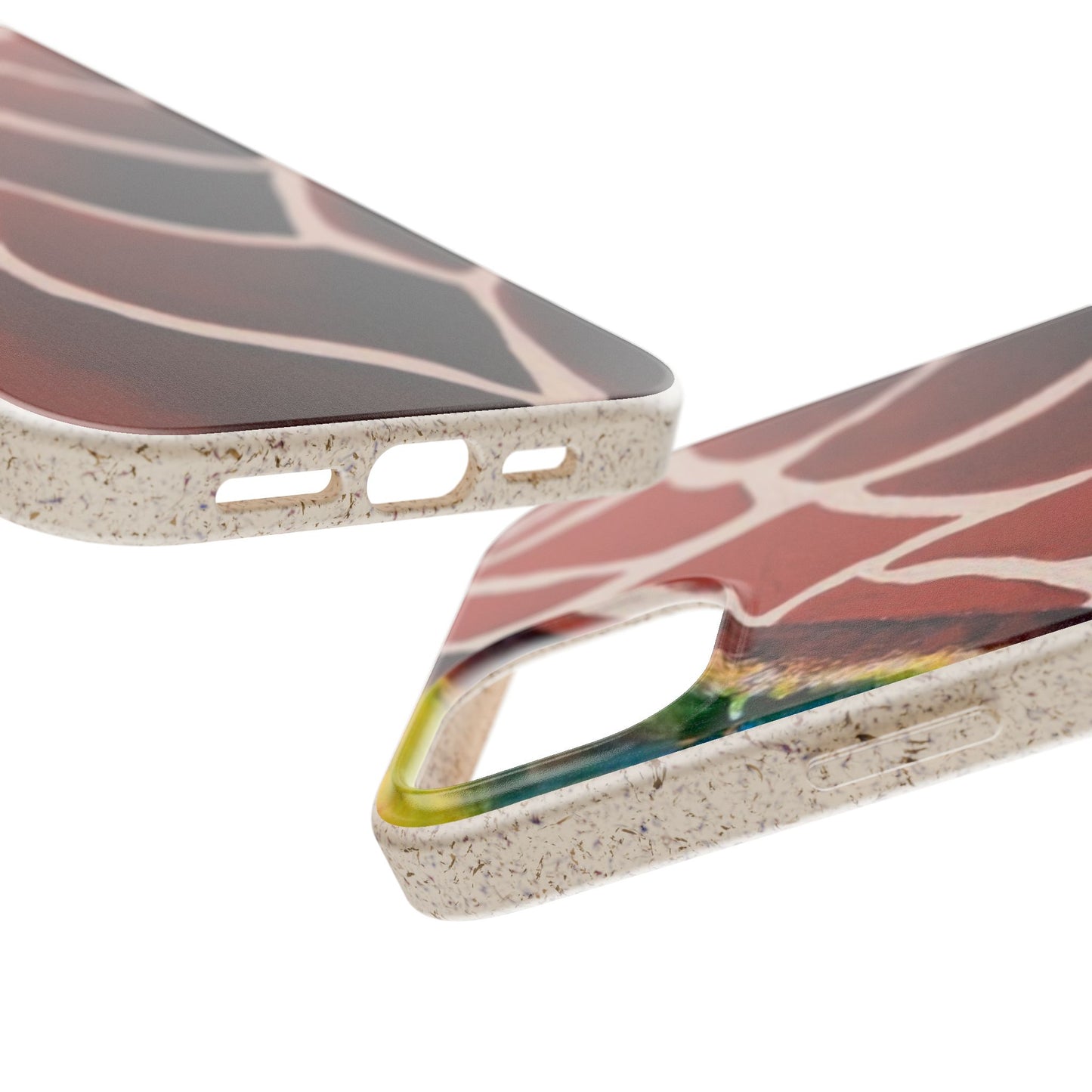 Eco-Friendly Phone Cases, Biodegradable Cases with Giraffe Print, Sustainable
