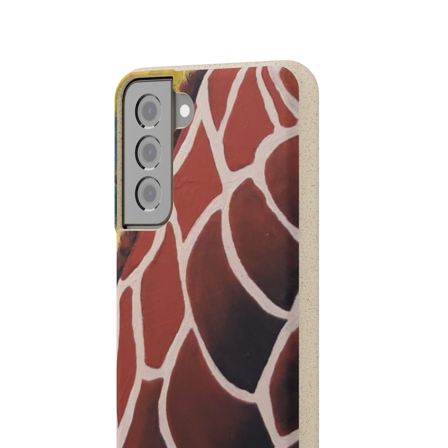 Eco-Friendly Phone Cases, Biodegradable Cases with Giraffe Print, Sustainable