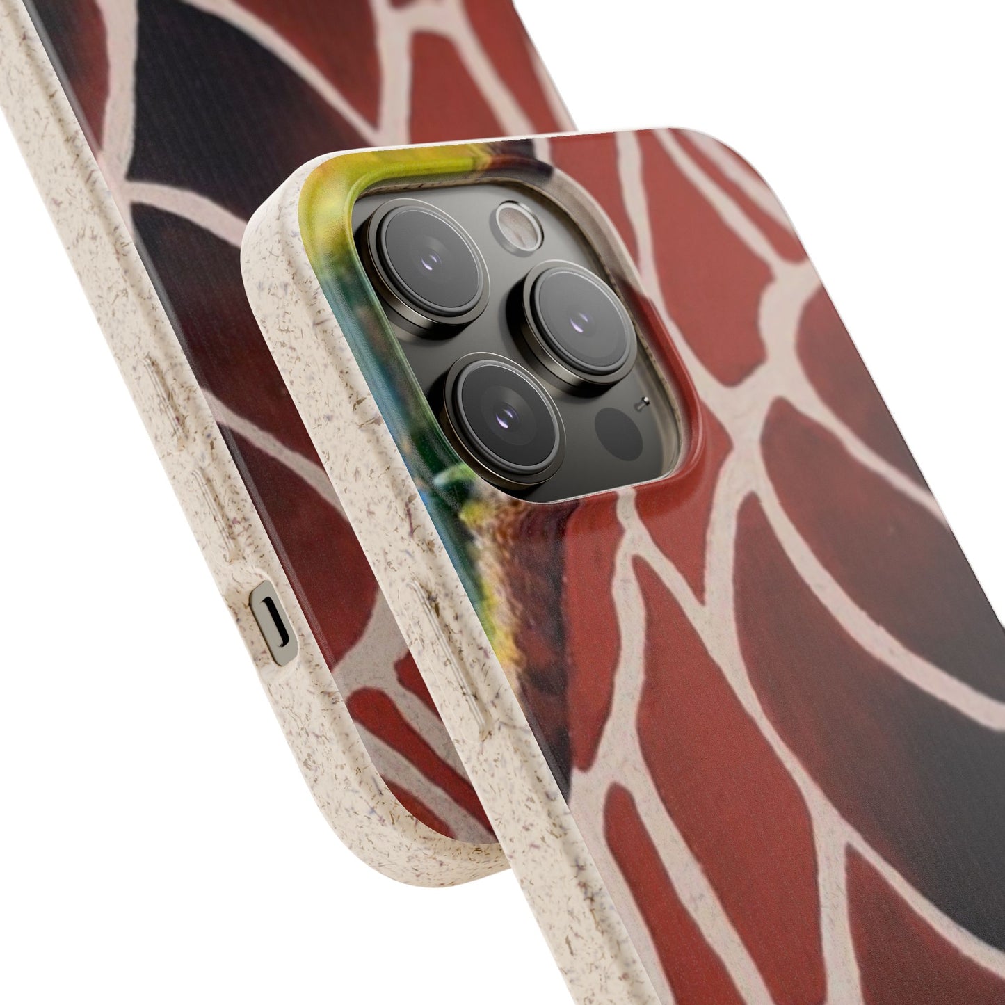 Eco-Friendly Phone Cases, Biodegradable Cases with Giraffe Print, Sustainable