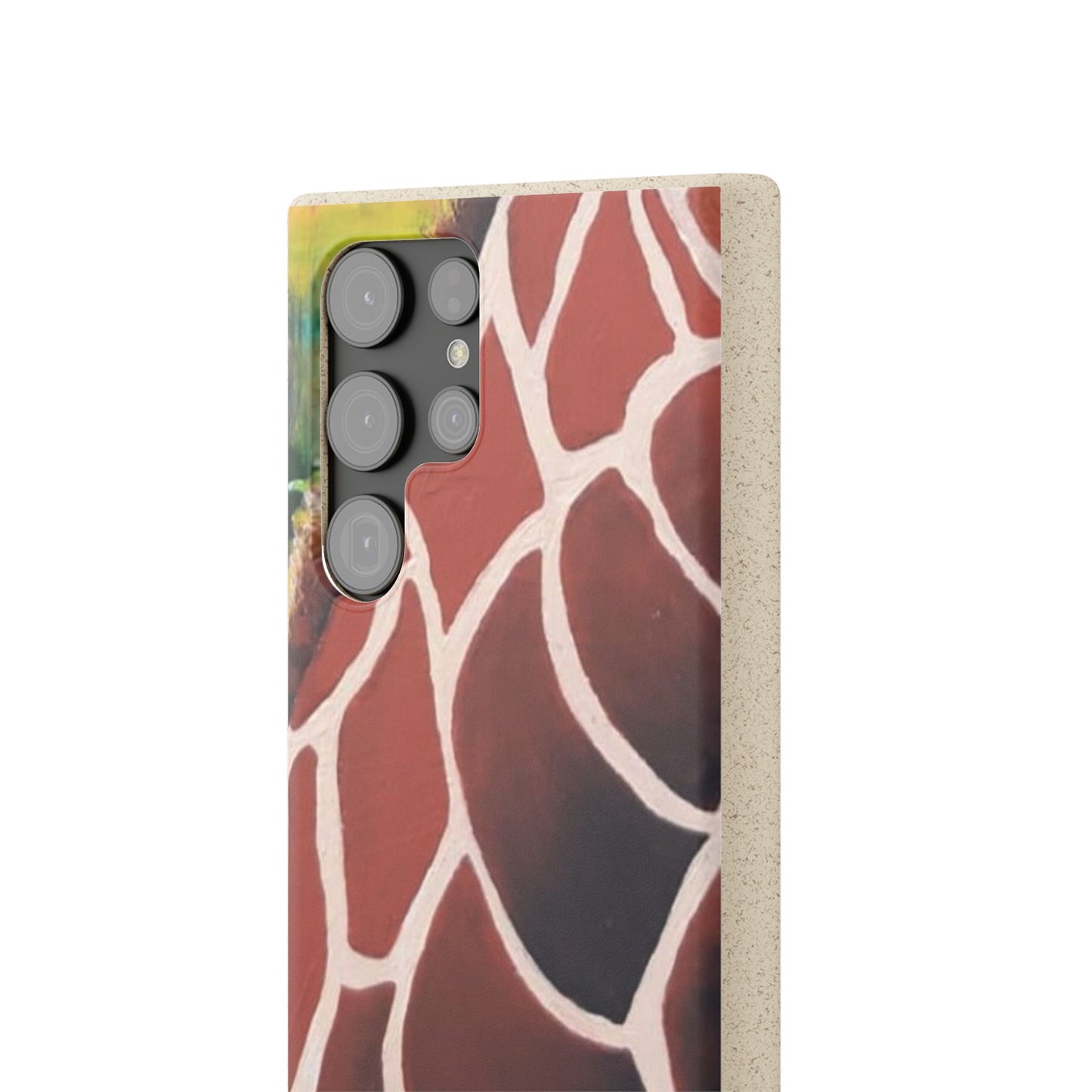 Eco-Friendly Phone Cases, Biodegradable Cases with Giraffe Print, Sustainable