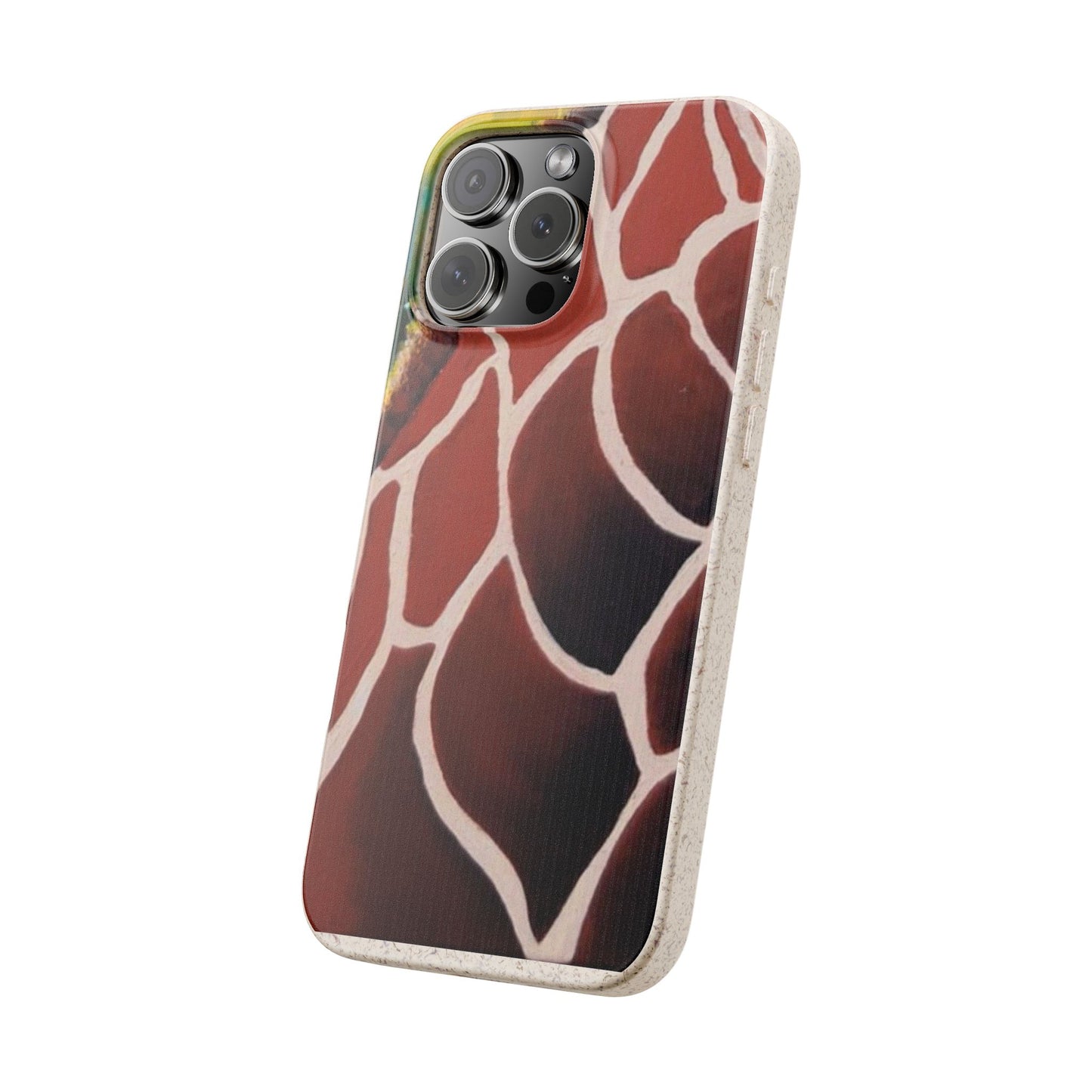Eco-Friendly Phone Cases, Biodegradable Cases with Giraffe Print, Sustainable