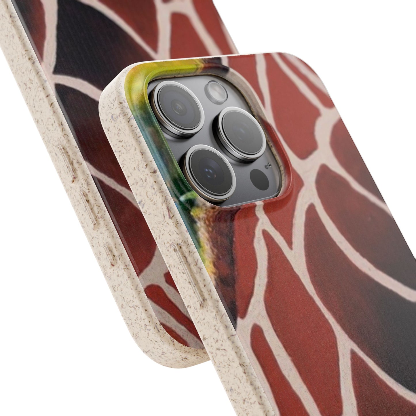 Eco-Friendly Phone Cases, Biodegradable Cases with Giraffe Print, Sustainable