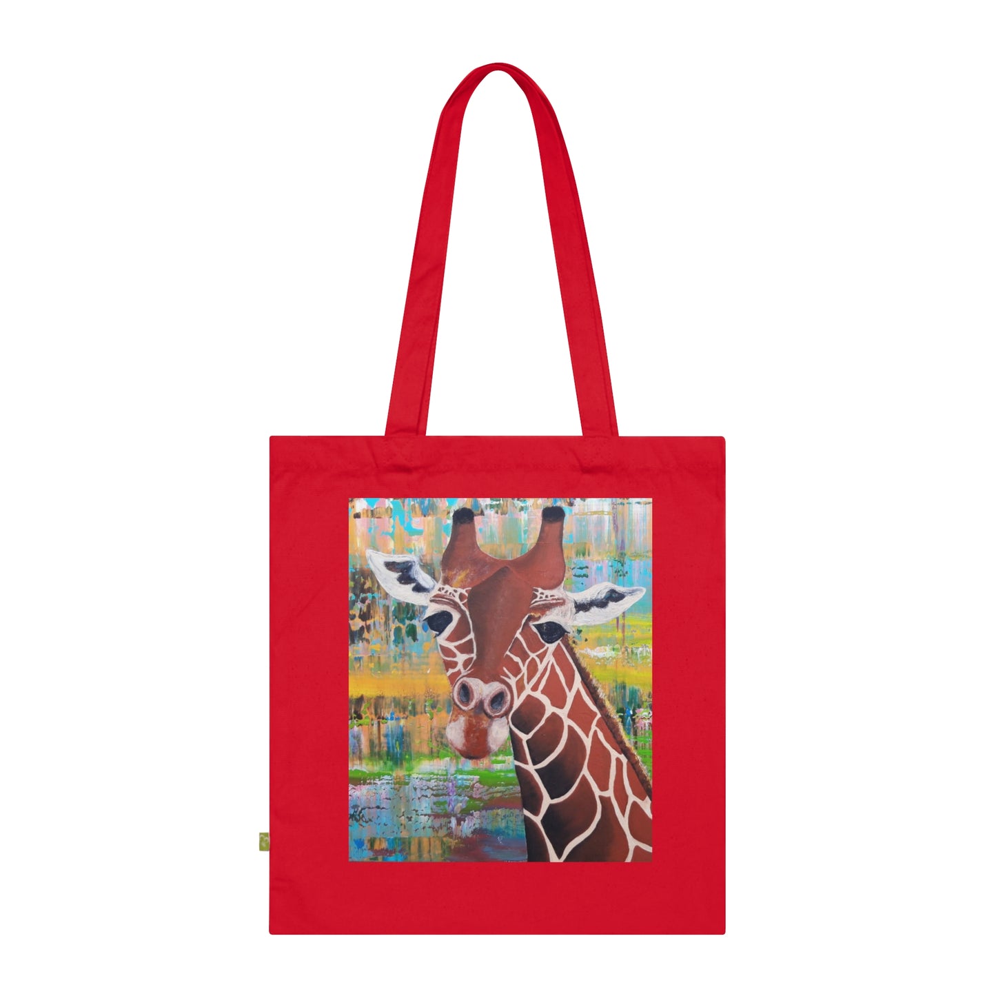 Colorful Giraffe Eco-Friendly Shopping Bag, Sustainable