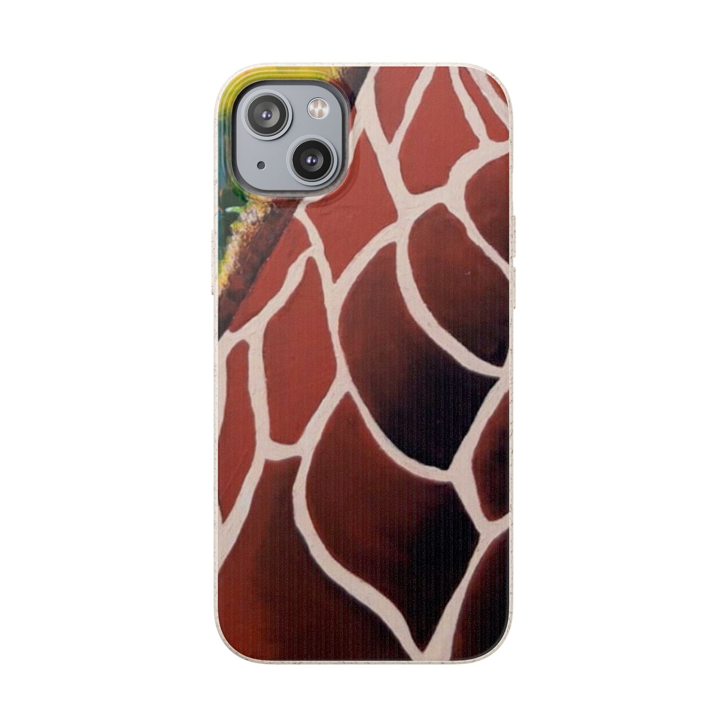 Eco-Friendly Phone Cases, Biodegradable Cases with Giraffe Print, Sustainable