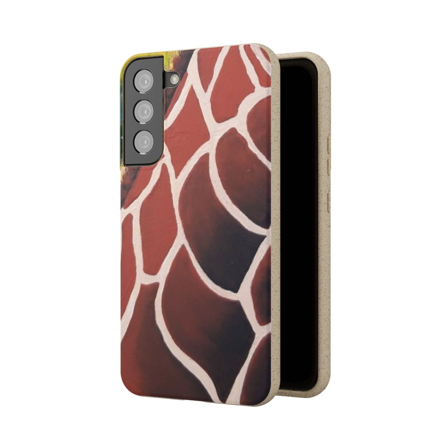 Eco-Friendly Phone Cases, Biodegradable Cases with Giraffe Print, Sustainable
