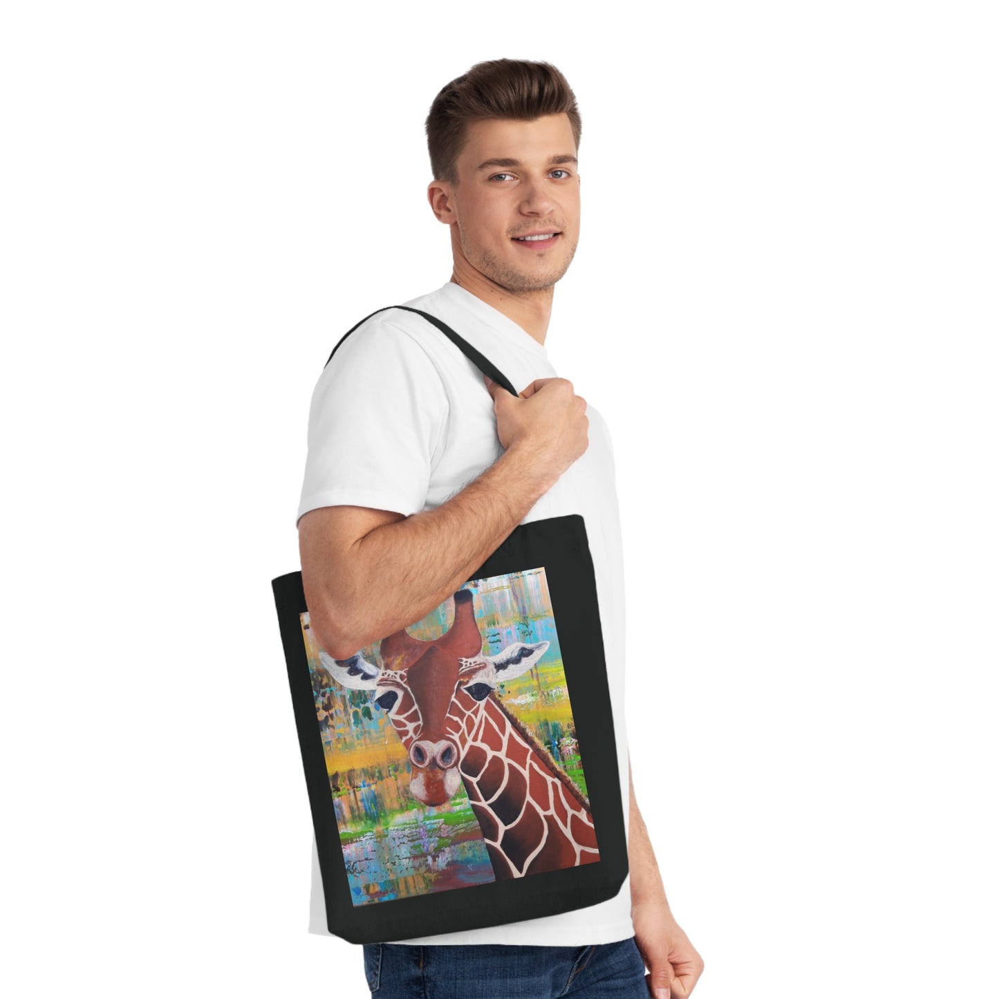 Colorful Natural Giraffe Eco-Friendly Shopping Bag