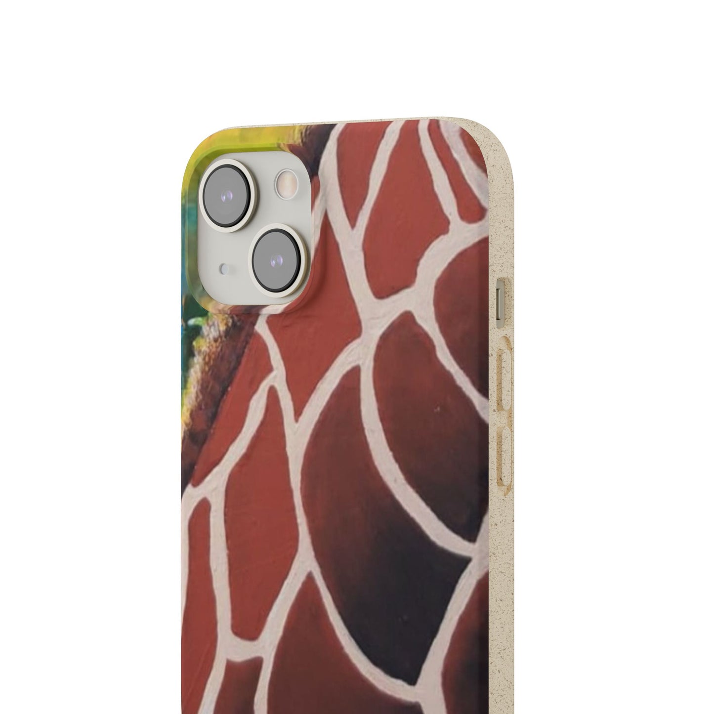 Eco-Friendly Phone Cases, Biodegradable Cases with Giraffe Print, Sustainable