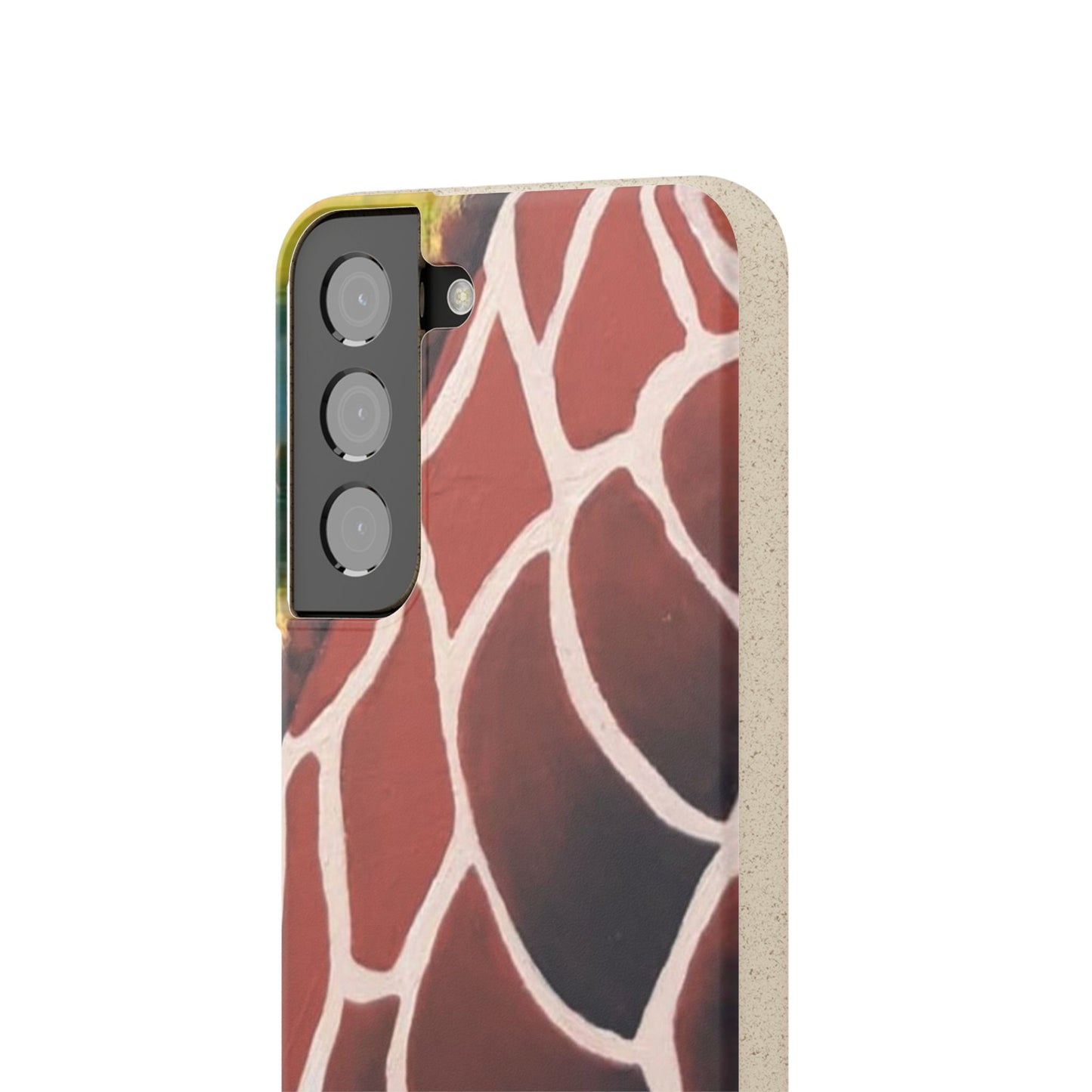 Eco-Friendly Phone Cases, Biodegradable Cases with Giraffe Print, Sustainable