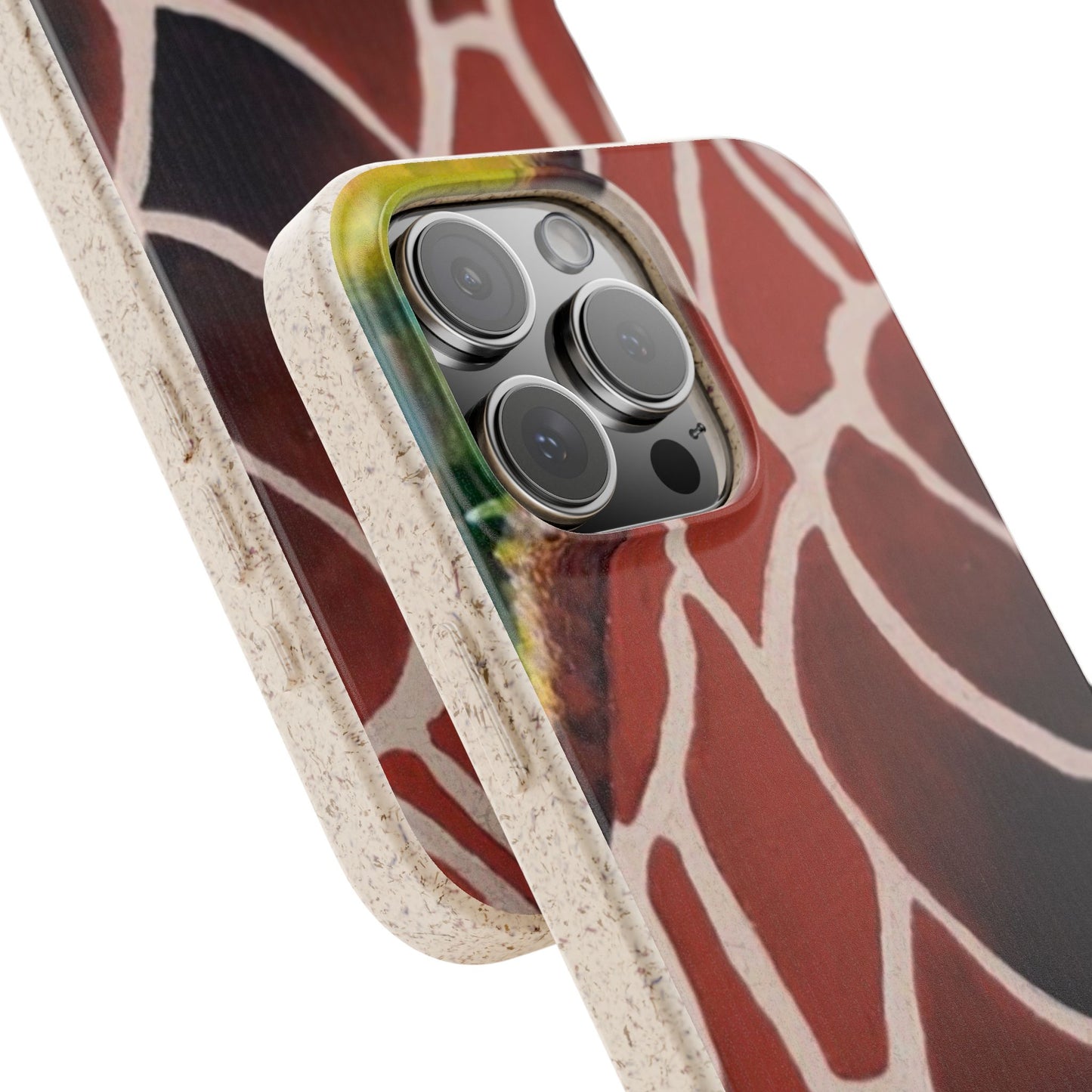 Eco-Friendly Phone Cases, Biodegradable Cases with Giraffe Print, Sustainable