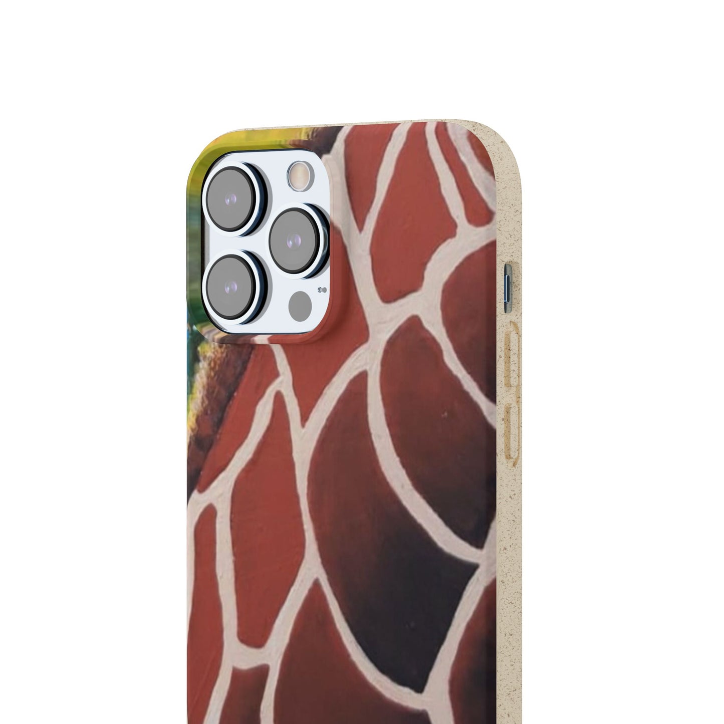 Eco-Friendly Phone Cases, Biodegradable Cases with Giraffe Print, Sustainable