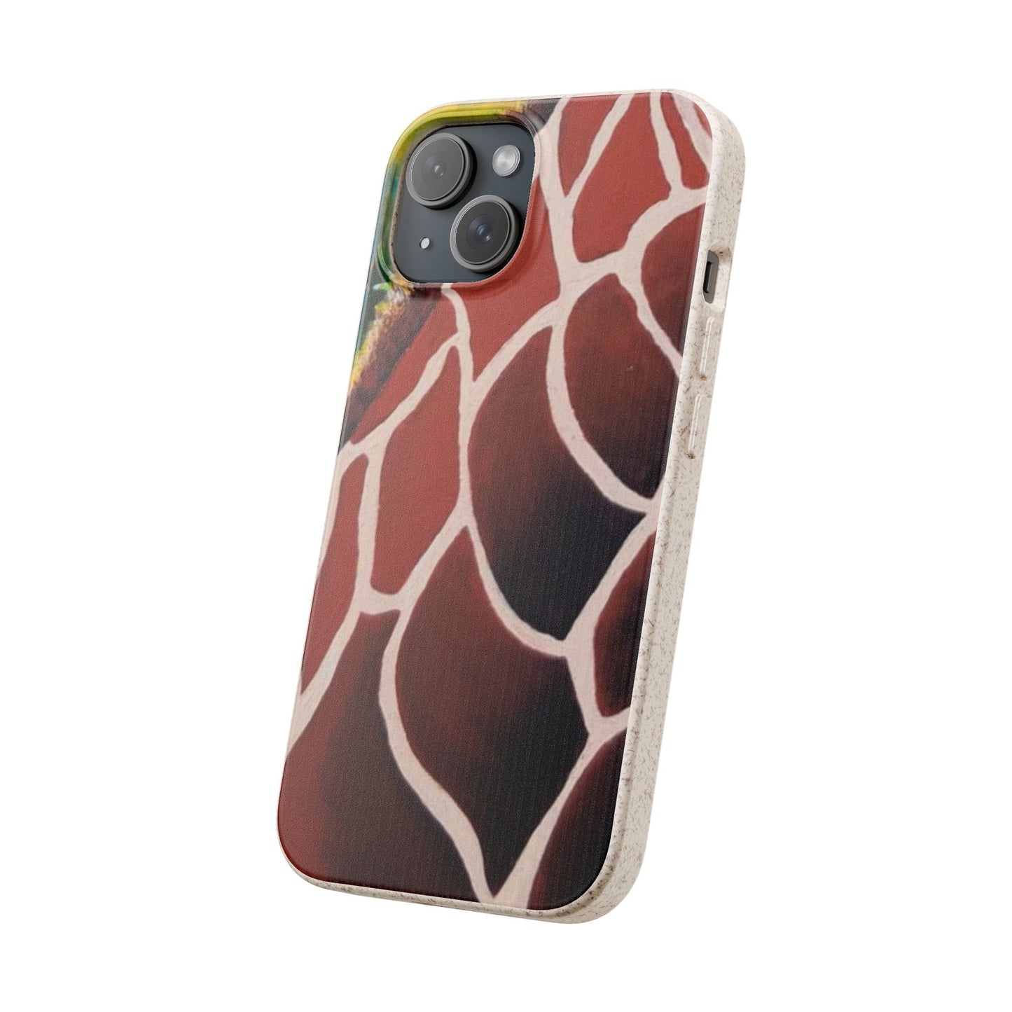 Eco-Friendly Phone Cases, Biodegradable Cases with Giraffe Print, Sustainable