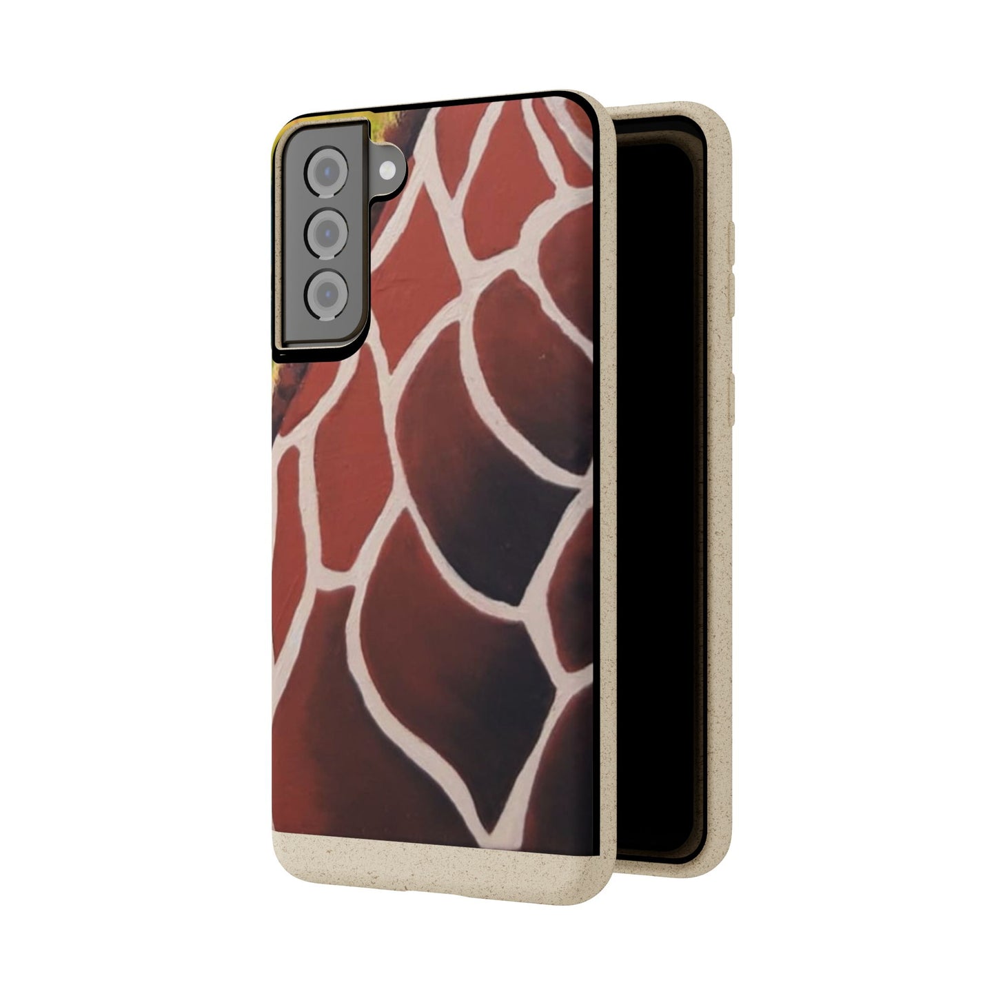 Eco-Friendly Phone Cases, Biodegradable Cases with Giraffe Print, Sustainable