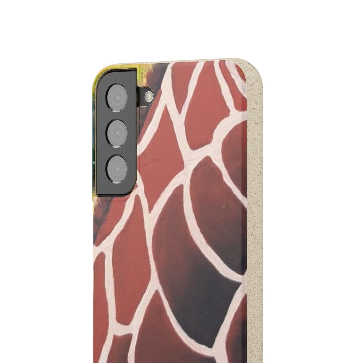 Eco-Friendly Phone Cases, Biodegradable Cases with Giraffe Print, Sustainable