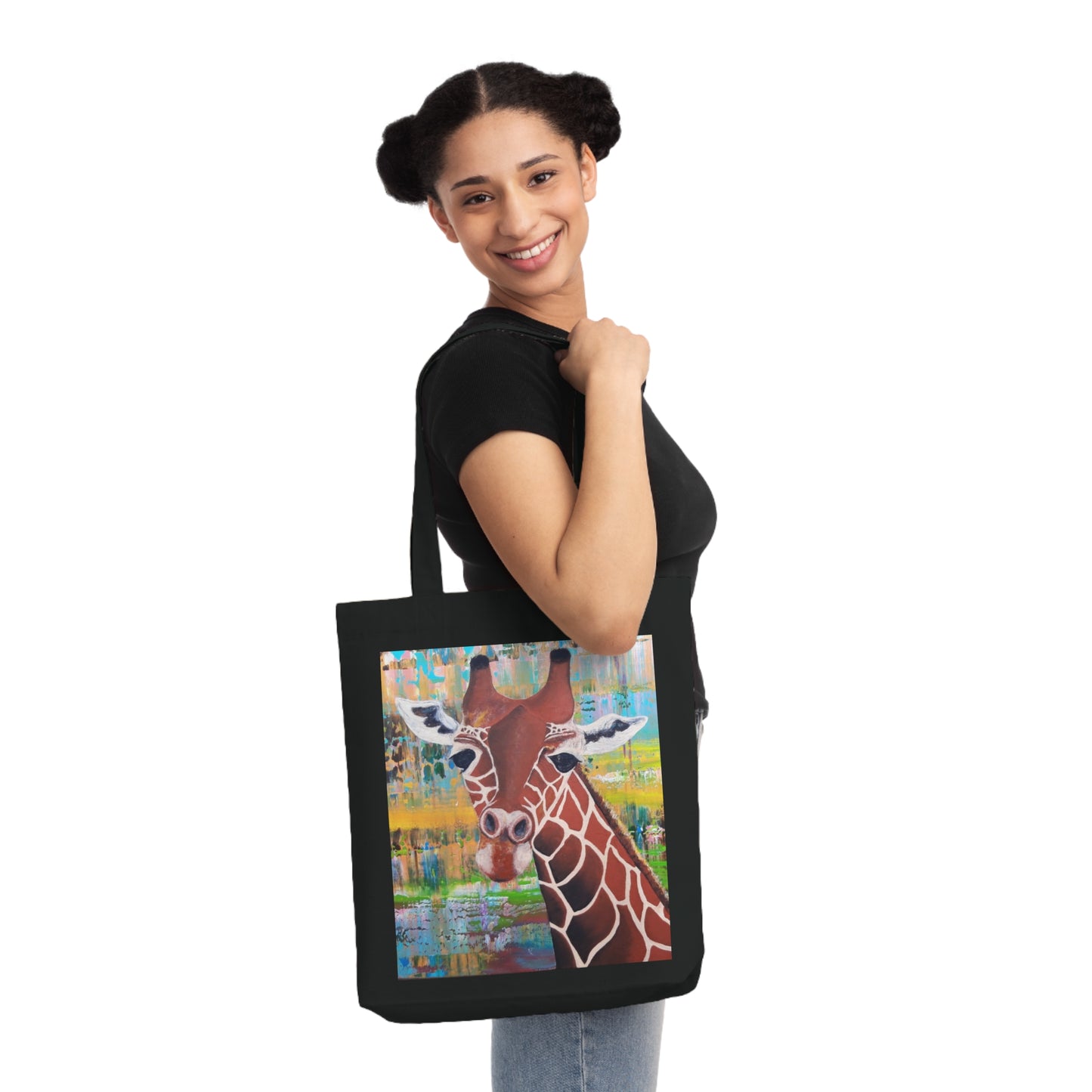 Colorful Natural Giraffe Eco-Friendly Shopping Bag