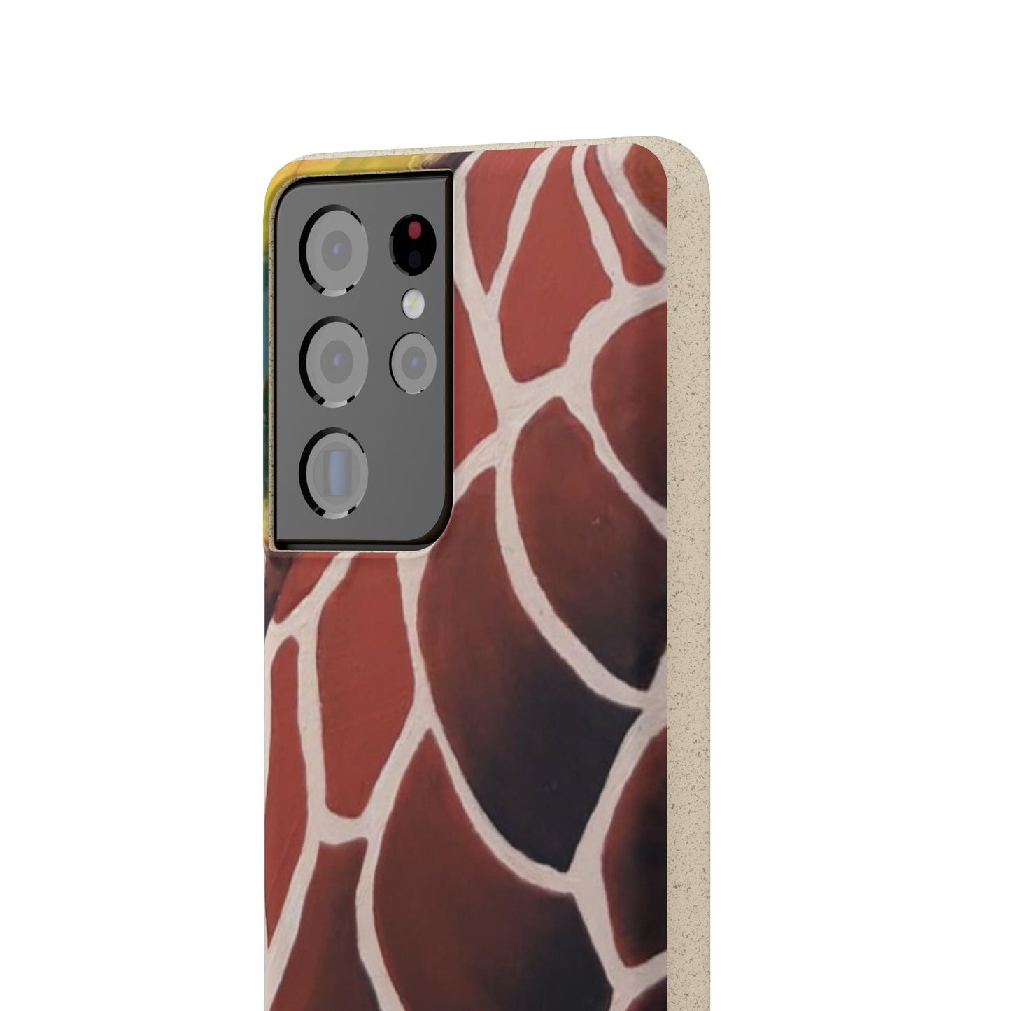 Eco-Friendly Phone Cases, Biodegradable Cases with Giraffe Print, Sustainable