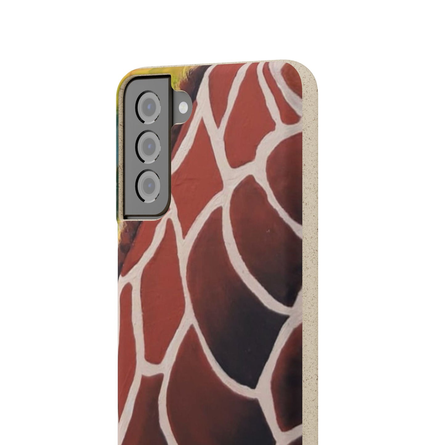 Eco-Friendly Phone Cases, Biodegradable Cases with Giraffe Print, Sustainable