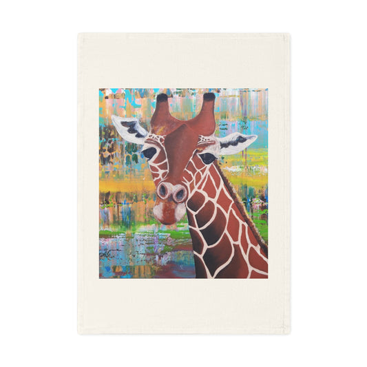 Giraffe Art Eco-Friendly Cotton Tea Towel