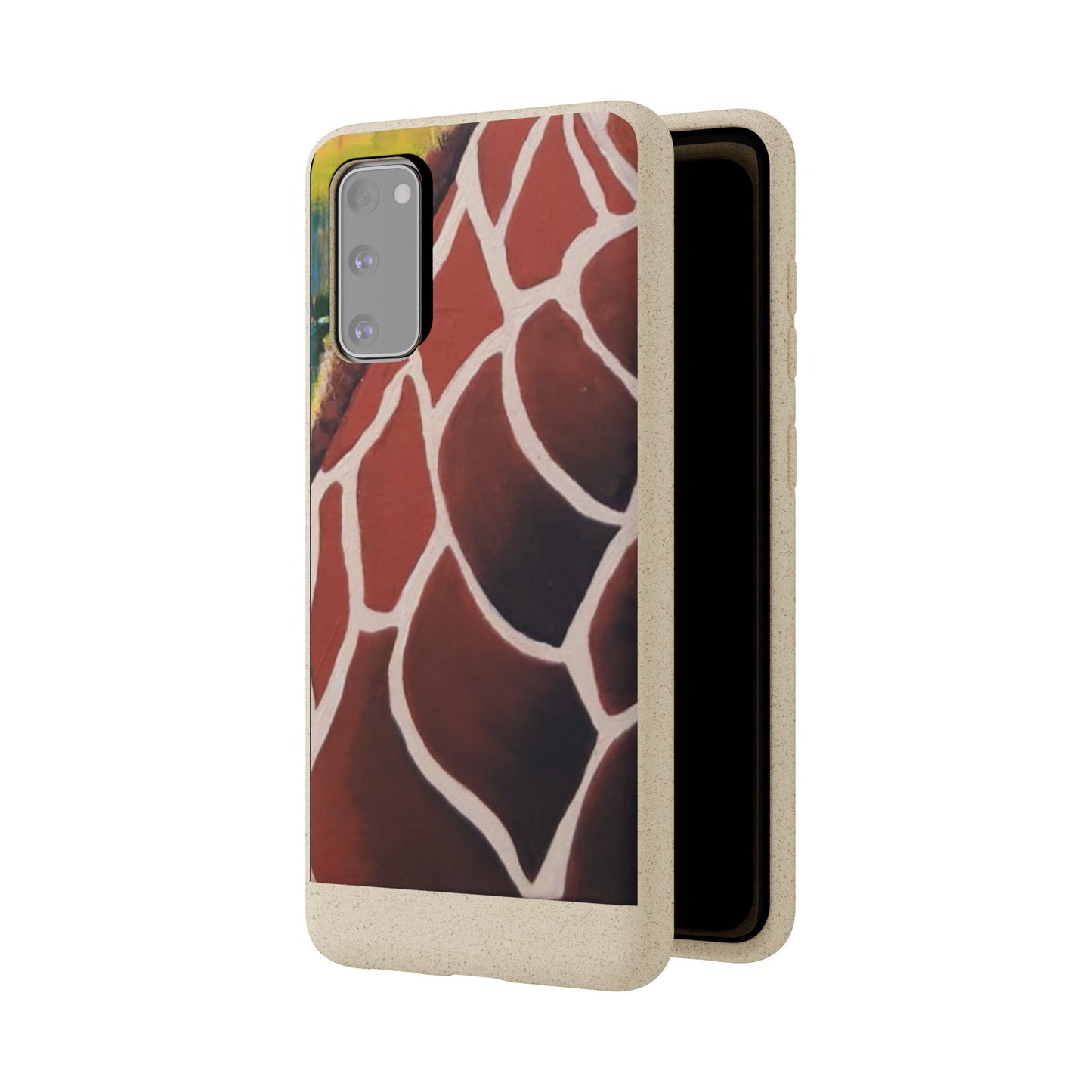 Eco-Friendly Phone Cases, Biodegradable Cases with Giraffe Print, Sustainable
