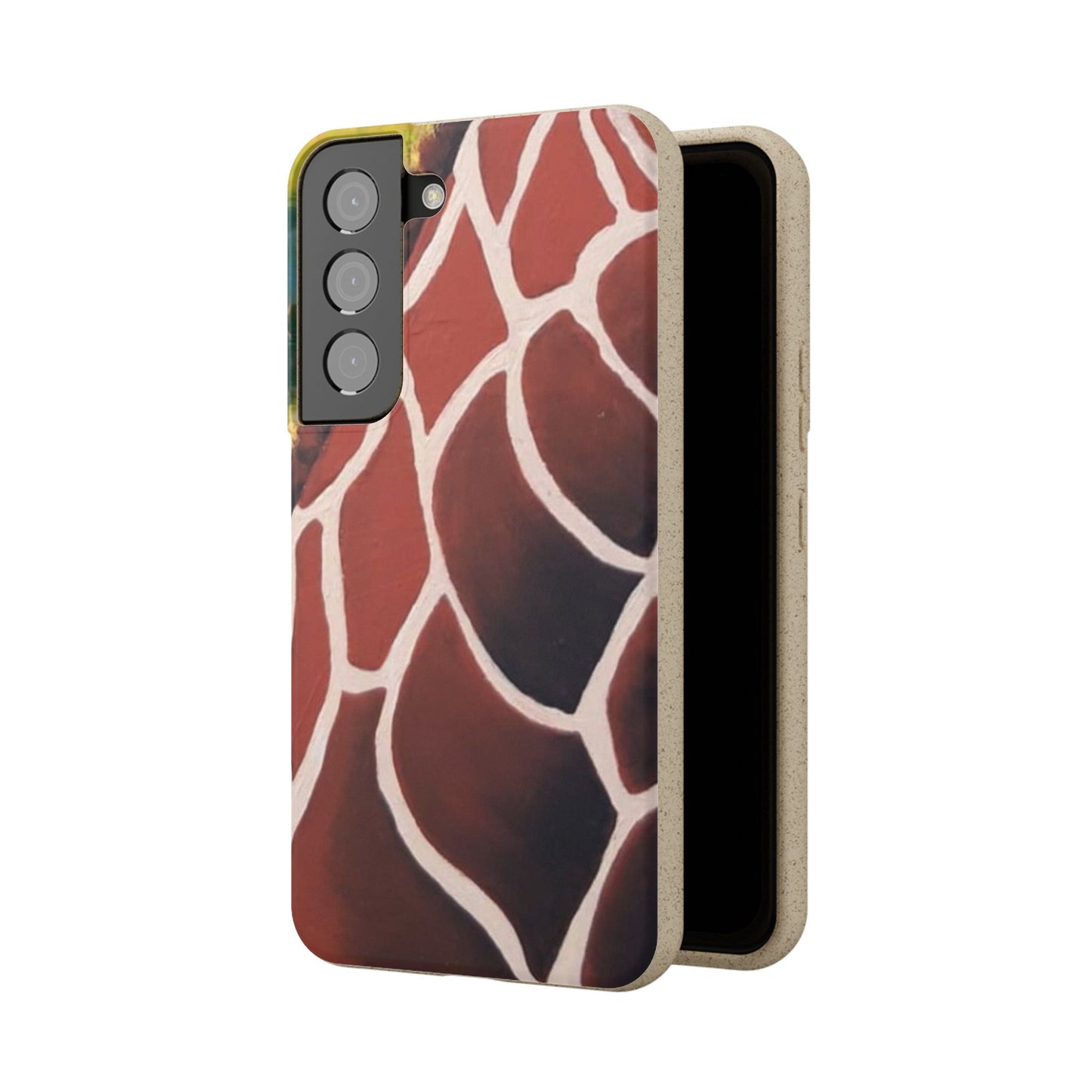 Eco-Friendly Phone Cases, Biodegradable Cases with Giraffe Print, Sustainable