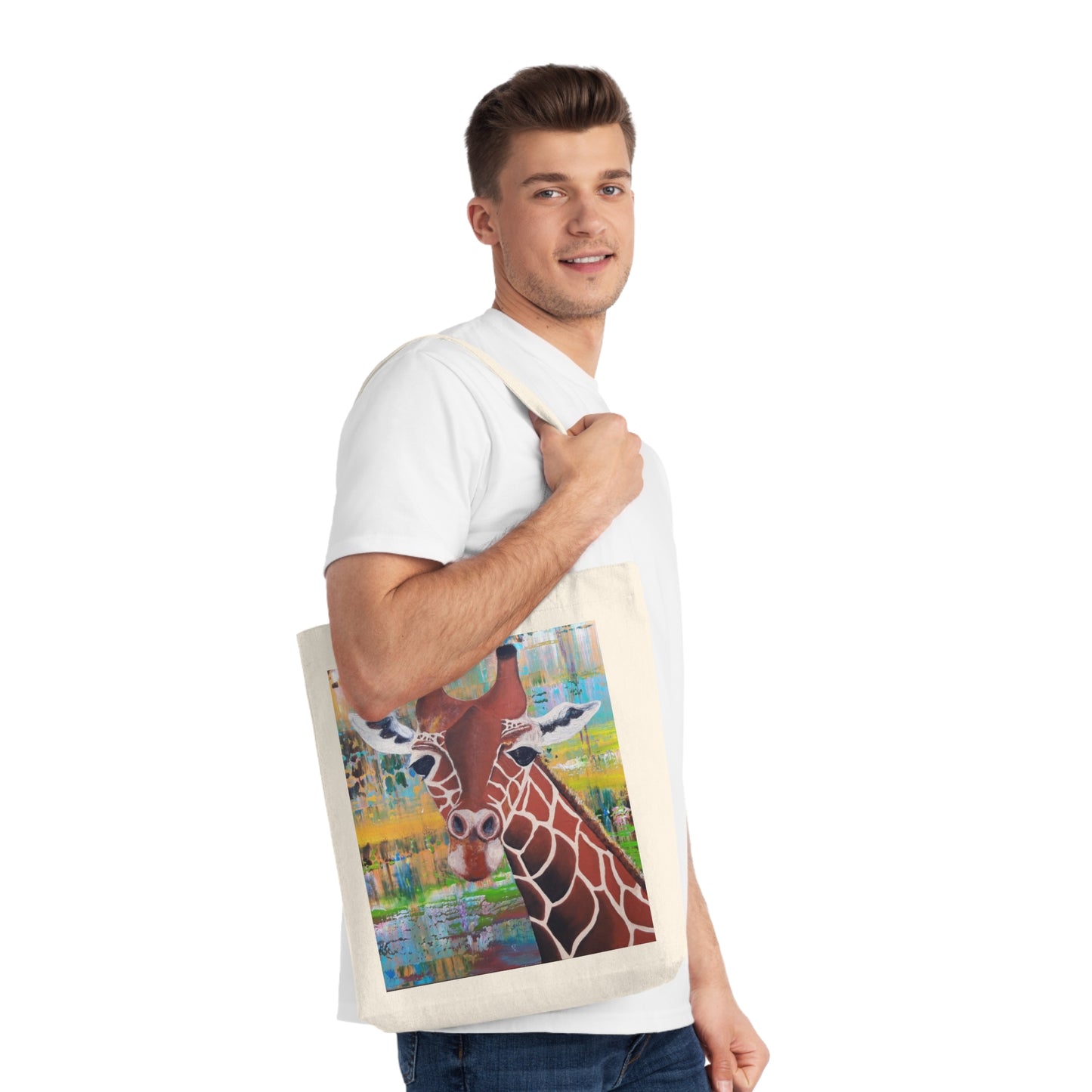 Colorful Natural Giraffe Eco-Friendly Shopping Bag