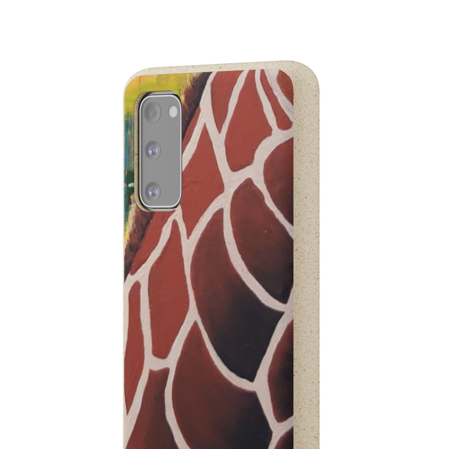 Eco-Friendly Phone Cases, Biodegradable Cases with Giraffe Print, Sustainable