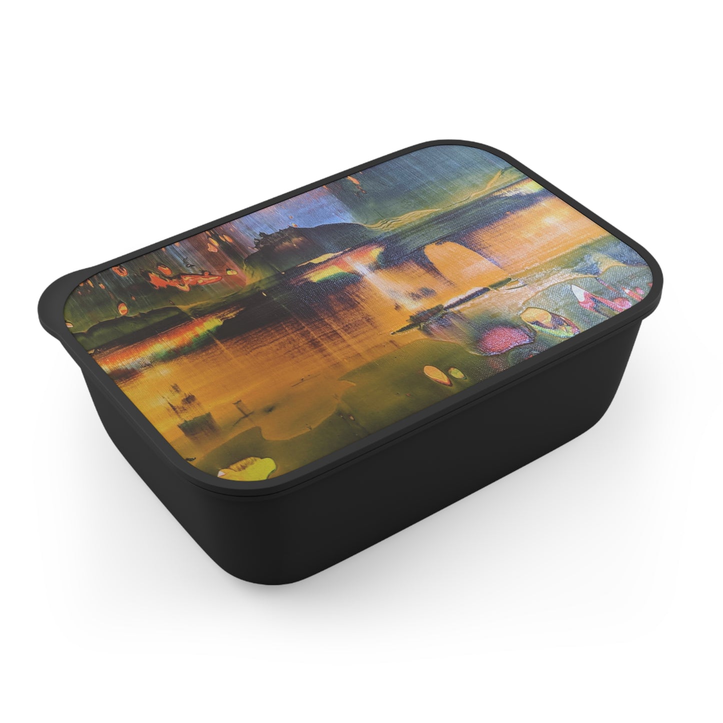 PLA Bento Box with Band and Utensils "Nature"