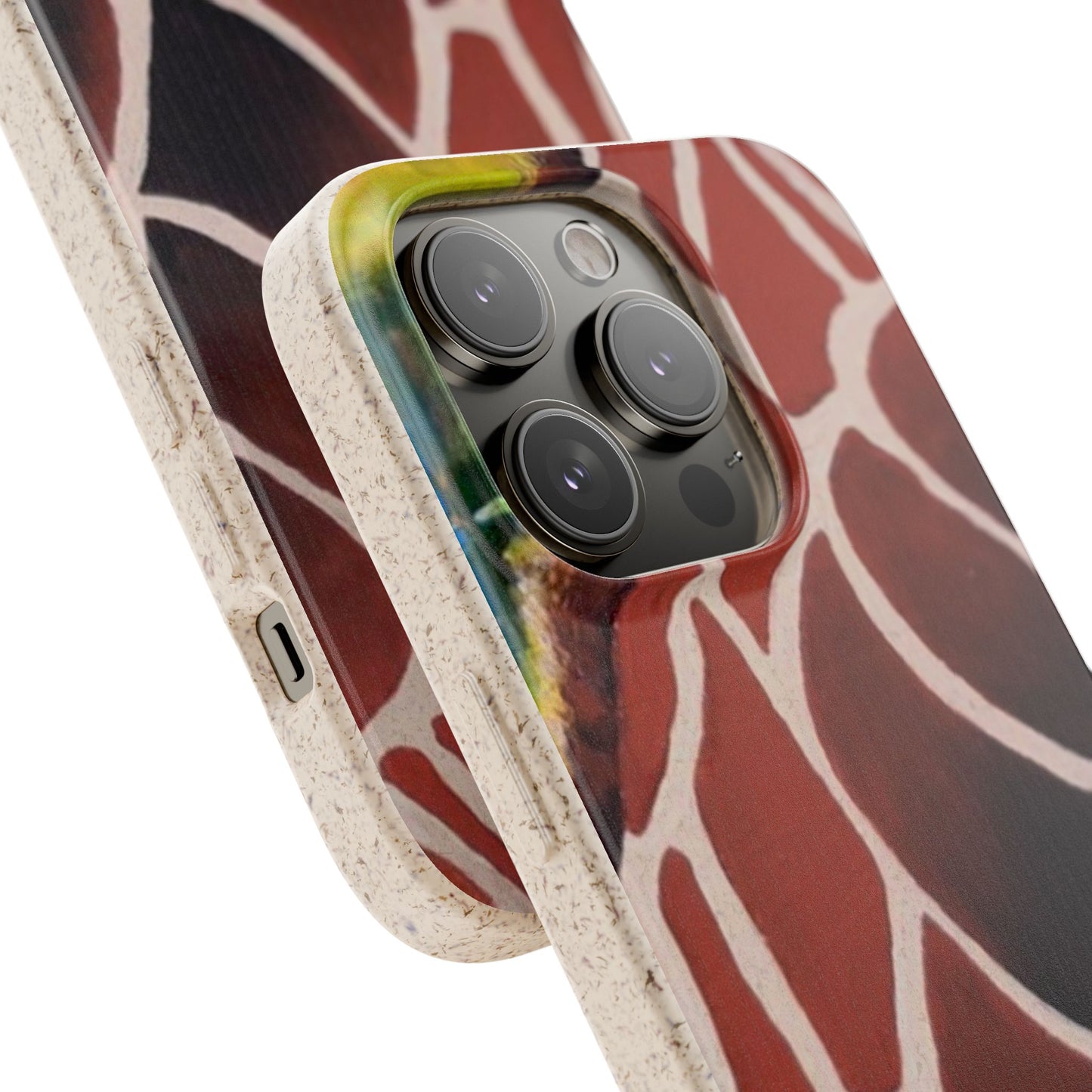 Eco-Friendly Phone Cases, Biodegradable Cases with Giraffe Print, Sustainable