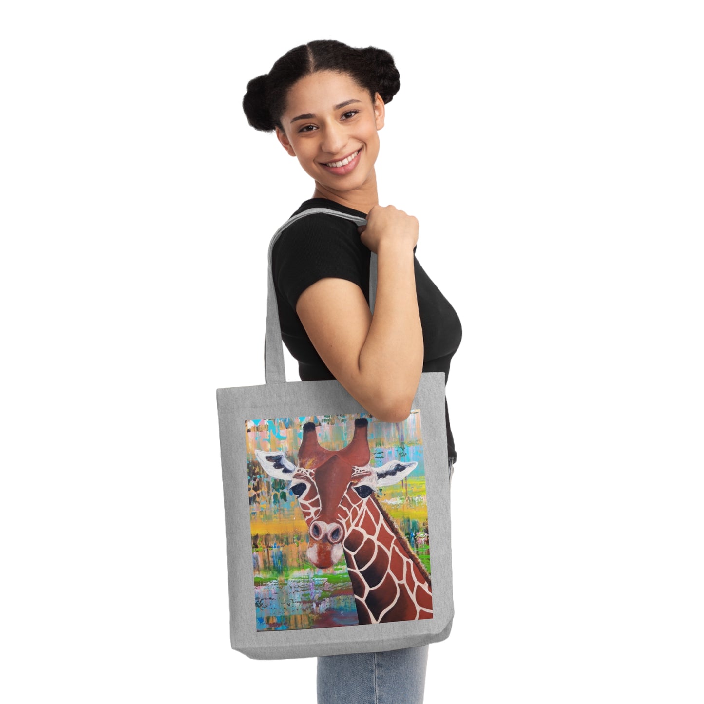 Colorful Natural Giraffe Eco-Friendly Shopping Bag