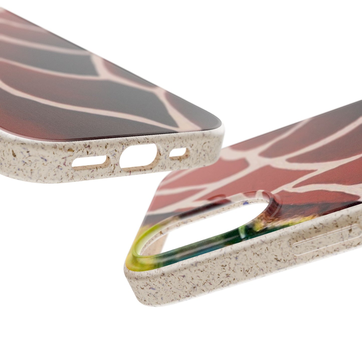Eco-Friendly Phone Cases, Biodegradable Cases with Giraffe Print, Sustainable