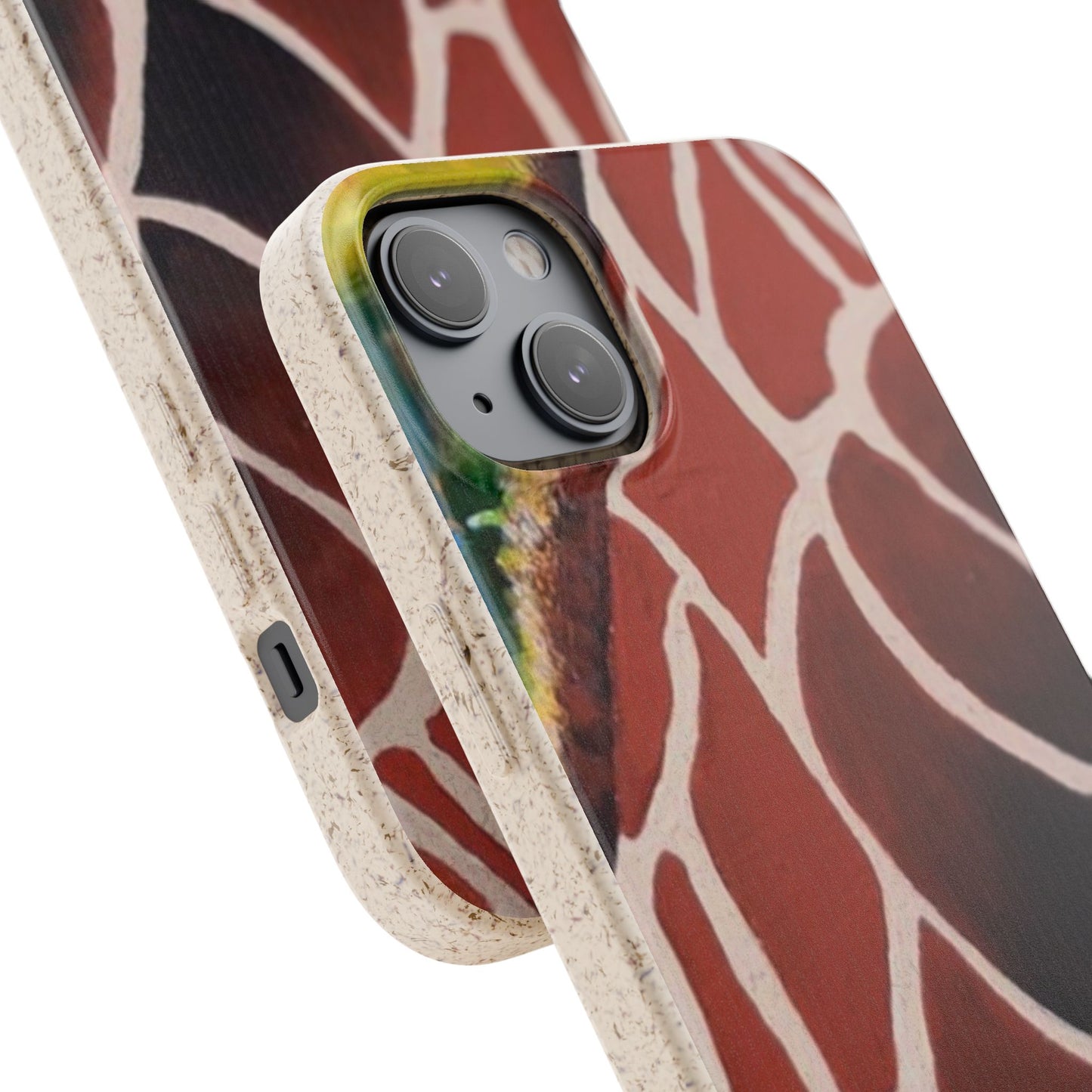 Eco-Friendly Phone Cases, Biodegradable Cases with Giraffe Print, Sustainable
