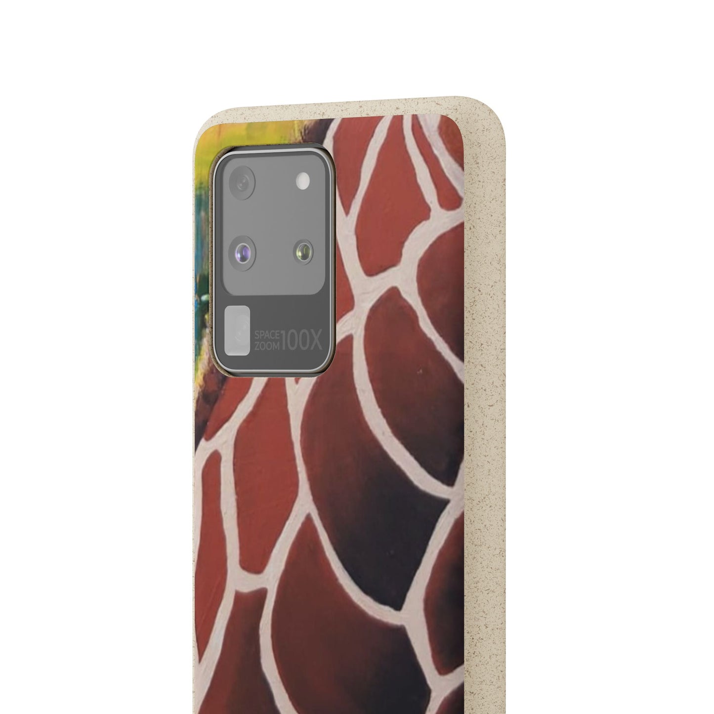 Eco-Friendly Phone Cases, Biodegradable Cases with Giraffe Print, Sustainable
