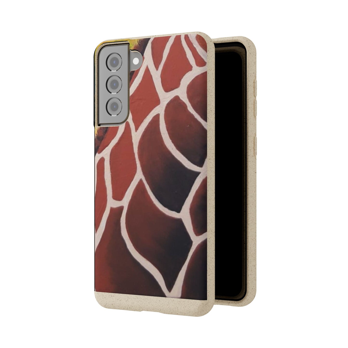 Eco-Friendly Phone Cases, Biodegradable Cases with Giraffe Print, Sustainable